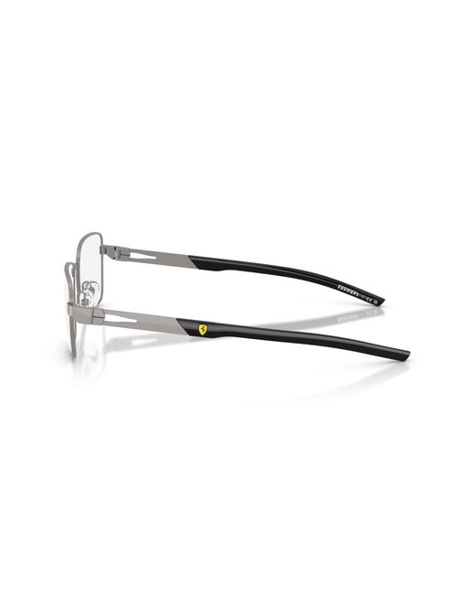 FERRARI SCUDERIA Black Fz7010 115 Optical Frames Metal Squared Normal for men