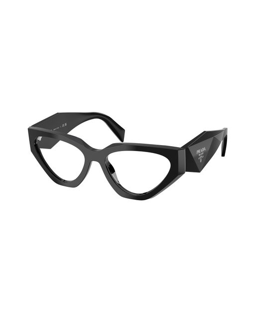 Prada Black Pr C07V 16K1O1 Optical Frames Acetate Geometric Normal