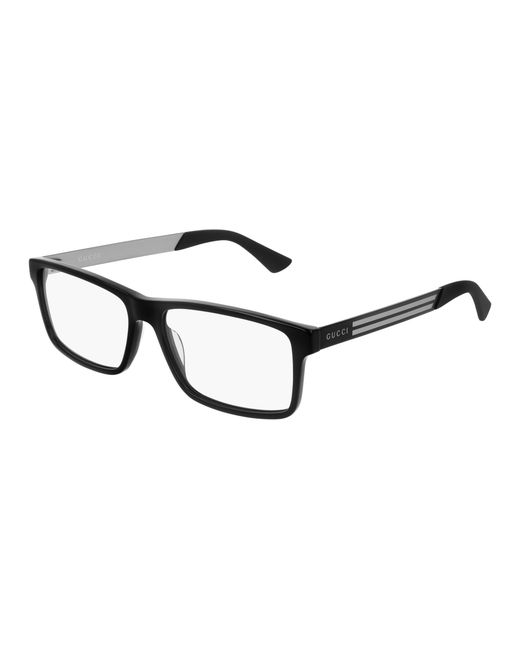 Gucci Black Gg0692O 004 Optical Frames Acetate Transparent Squared for men