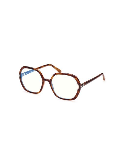 Tom Ford Black Ft5814-B 053 Optical Frames Injected Geometric Normal