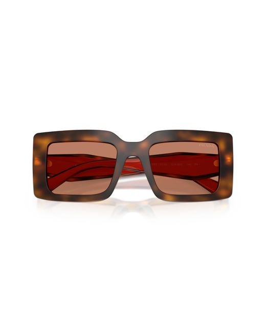 Prada Black Pr D01S 01K90Q Sunglasses Acetate Squared Normal