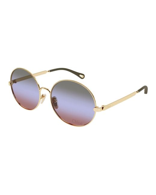 Chloé Black Ch0281S 004 Sunglasses Metal Round