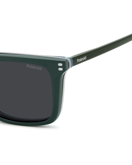 Polaroid Black Pld D604/C 1Ed/M9 Optical Frames Acetate Squared Polarized for men