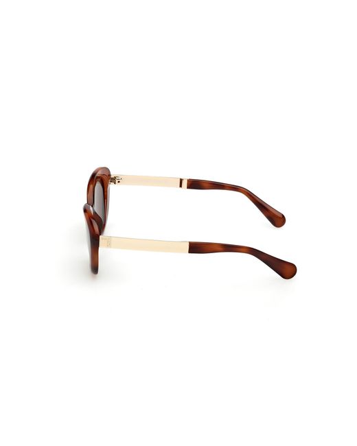 MAX&Co. Black Mo0133 52E Sunglasses Injected Round Normal