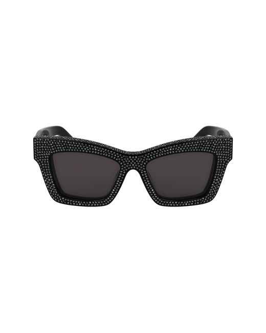 Ferragamo Black Sf2045Sr 001 Sunglasses Acetate Squared Normal