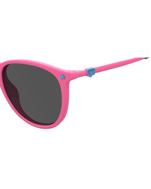 Chiara Ferragni Black Cf 1005/S 35J/Ir Outlet Sunglasses Plastic Round