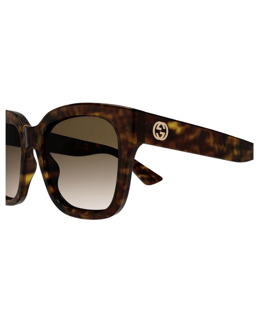 Gucci Black Gg1338S 003 Sunglasses Plastic Squared Shaded