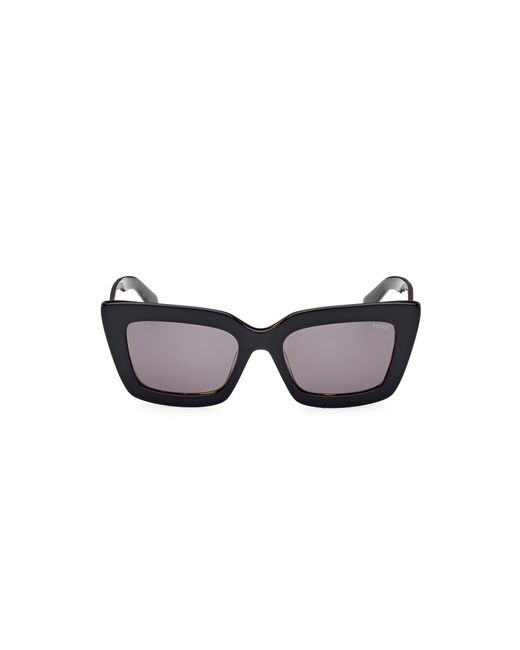 Emilio Pucci Black Ep0202 01A Sunglasses Acetate Squared Normal
