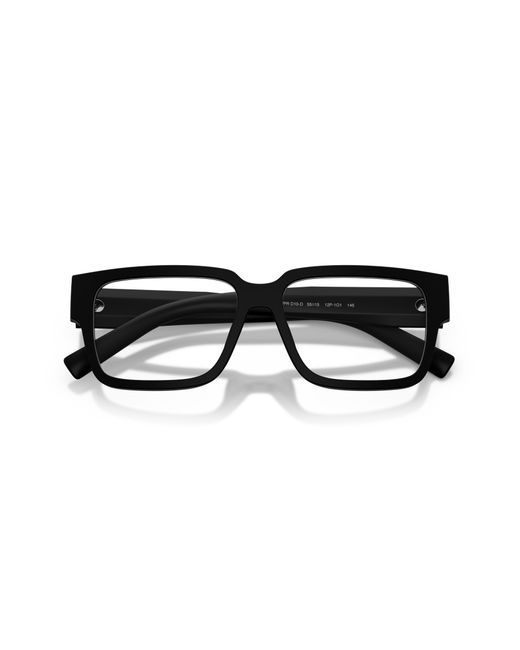 Prada Black Pr D10Vd 12P1O1 Optical Frames Acetate Transparent Squared Normal for men