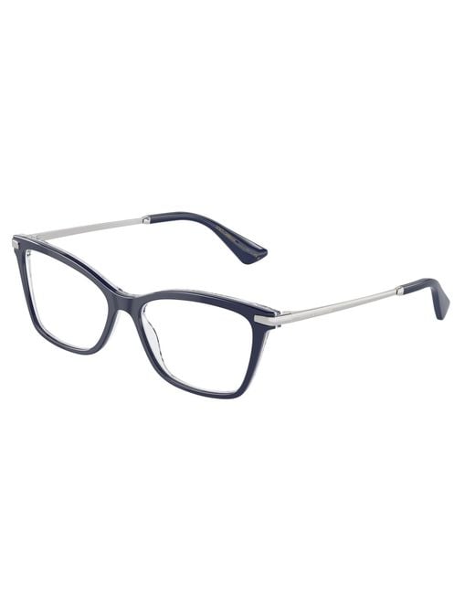 Dolce & Gabbana Black Dg3393 3414 Optical Frames Acetate Transparent Squared Normal