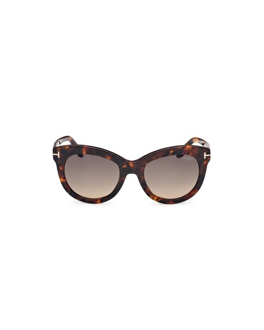 Tom Ford Black Ft1189 Odette 52F Sunglasses Acetate Butterfly Normal