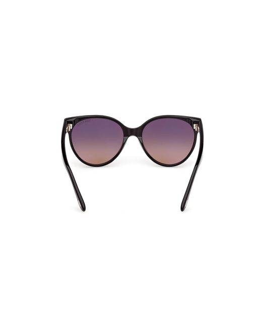 Tom Ford Black Ft1311 Tallulah-02 01T Sunglasses Acetate Bordeaux Round Normal