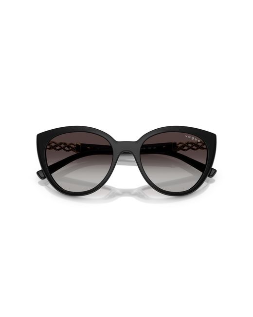 Vogue Eyewear Black Vo5634Sb W44/8G Sunglasses Nylon Cat Eye Normal Shaded
