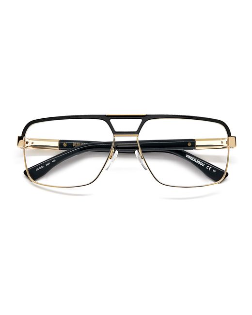 DSquared² Black D2 0034 2M2 Optical Frames Metal Squared for men