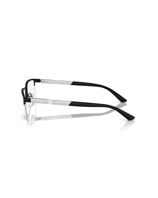 Emporio Armani Black Ea1164 3001 Optical Frames Metal Squared Normal for men