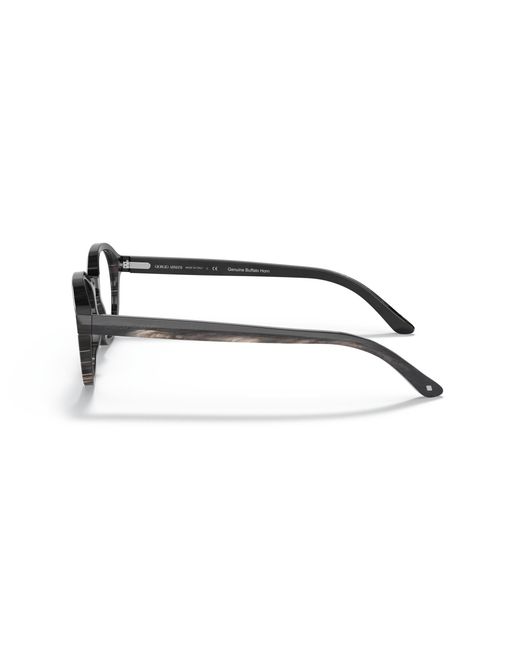 Giorgio Armani Black Ar7204 5937 Optical Frames Acetate Transparent Pillow Normal for men