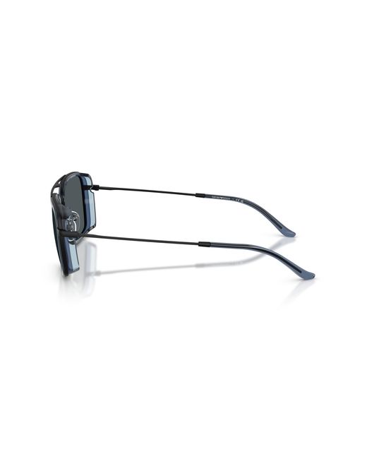 Emporio Armani Black Ea2162 300180 Sunglasses Metal Squared Normal for men