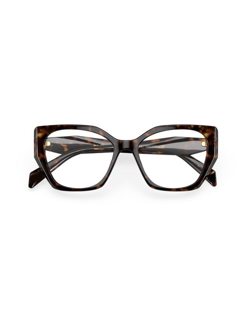 Prada Black Pr 18Wv 2Au1O1 Optical Frames Acetate Geometric Normal