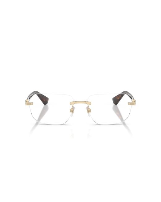 Burberry Black Be1392 1109 Optical Frames Metal Squared Normal for men