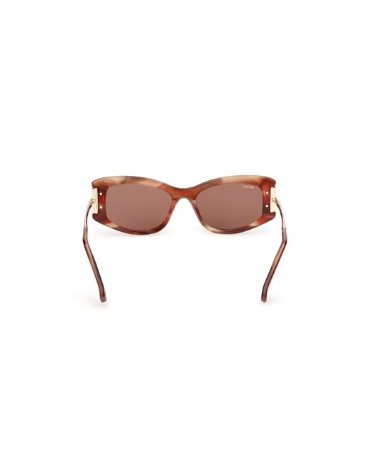 Max Mara Black Mm0189 68E Sunglasses Acetate Cat Eye Normal