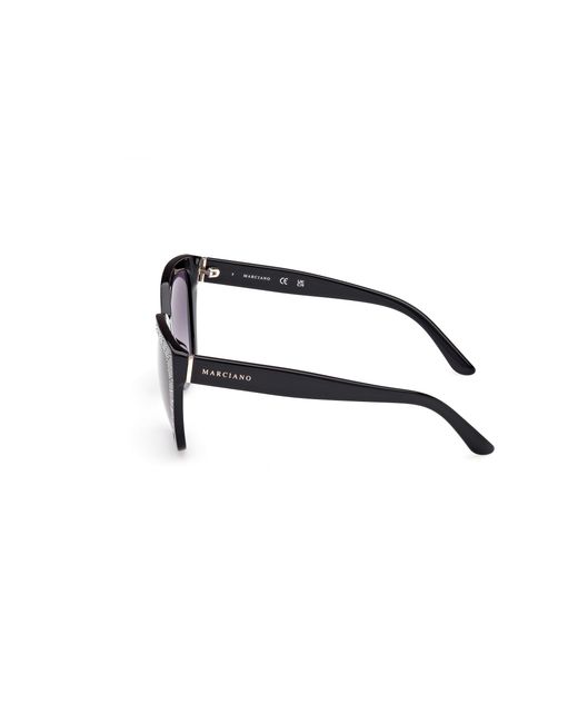 Guess Black Gm00021 01B Sunglasses Acetate Smoke Squared Normal