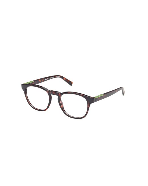 Timberland Black Tb50003 052 Optical Frames Injected Round Normal for men