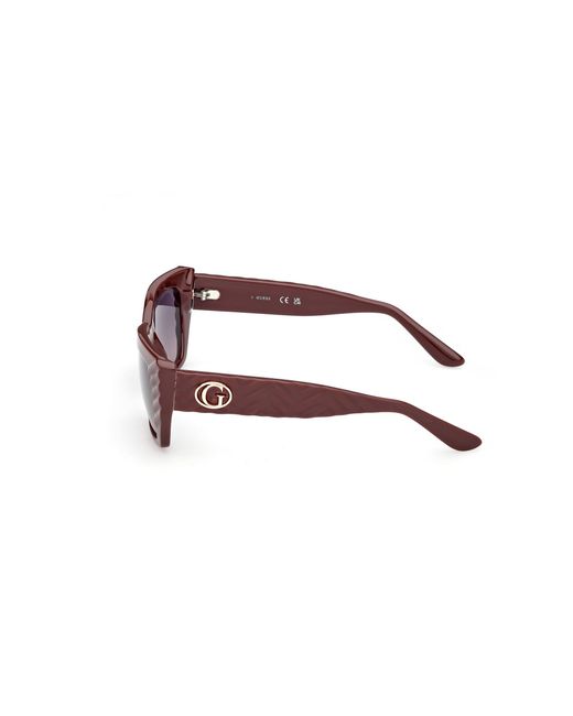 Guess Black Gu00254 69Z Sunglasses Injected Squared Normal