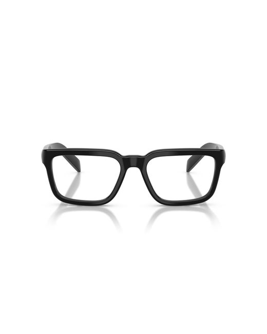 Prada Black Pr D04V 16K1O1 Optical Frames Acetate Transparent Pillow Normal