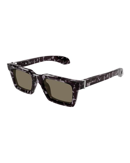 McQueen Black Am0506S 002 Sunglasses Acetate Squared for men