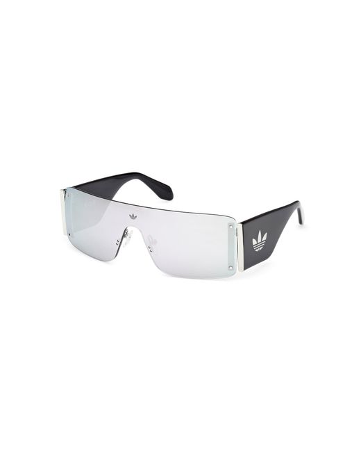 Adidas Black Or0118 01C Sunglasses Injected Smoke Mask Normal