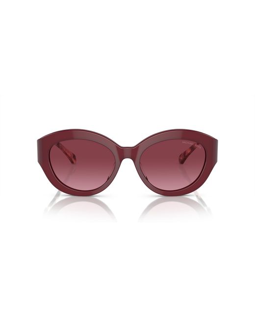 Michael Kors Purple Mk2204U Brussels 39498H Sunglasses Acetate Cat Eye Normal Shaded