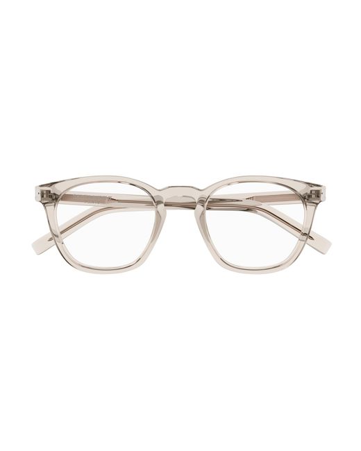 Saint Laurent Black Sl 28 Opt 004 Optical Frames Acetate Transparent Round