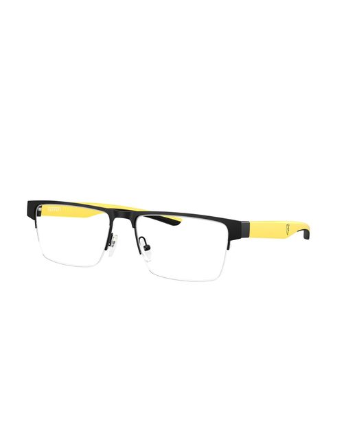 FERRARI SCUDERIA Black Fz7007 123 Optical Frames Metal Squared Normal for men