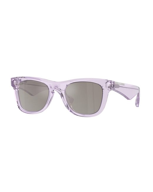 Burberry Black Be4426 40956G Sunglasses Acetate Squared Mirrored Mirror for men