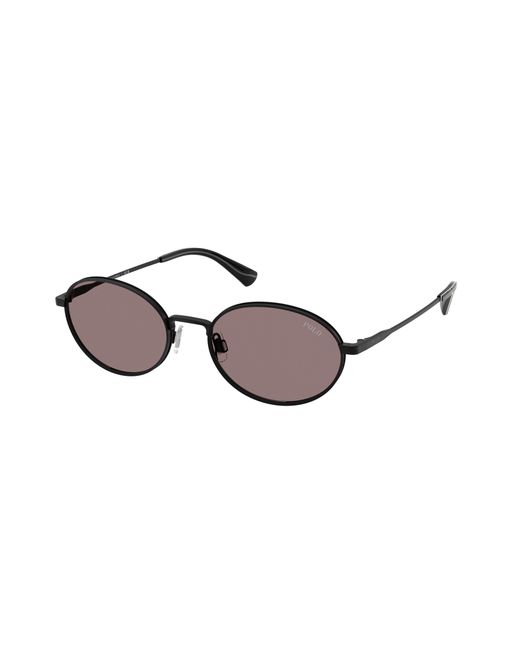 Polo Ralph Lauren Black Ph3162 93047N Sunglasses Metal Round Normal for men