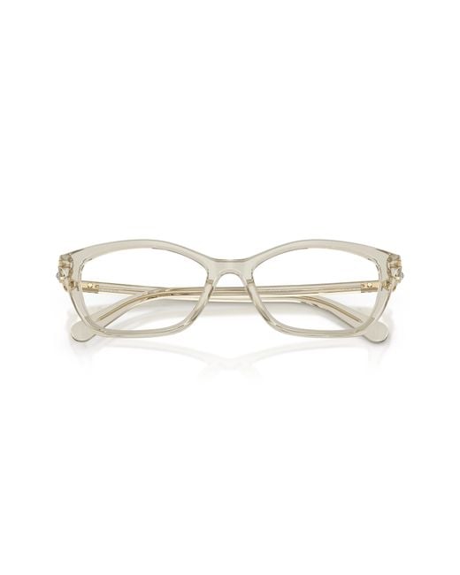 Swarovski Black Sk2065 3003 Optical Frames Acetate Transparent Pillow Normal