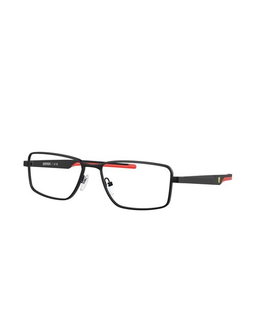 FERRARI SCUDERIA Black Fz7004 101 Optical Frames Metal Squared Normal for men