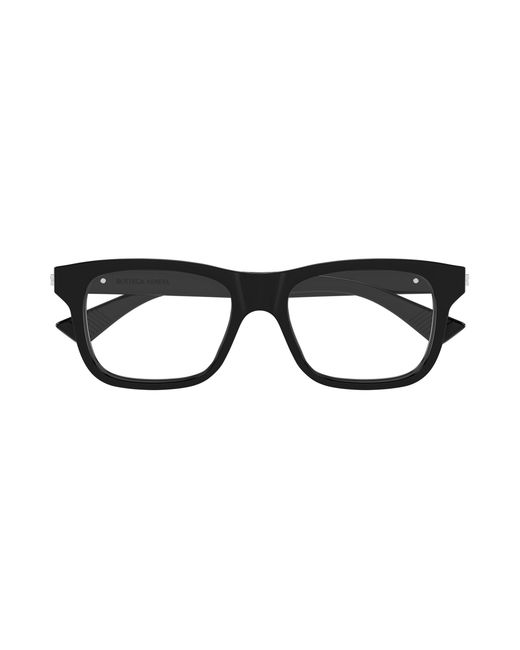 Bottega Veneta Black Bv1412O 005 Optical Frames Acetate Transparent Squared for men