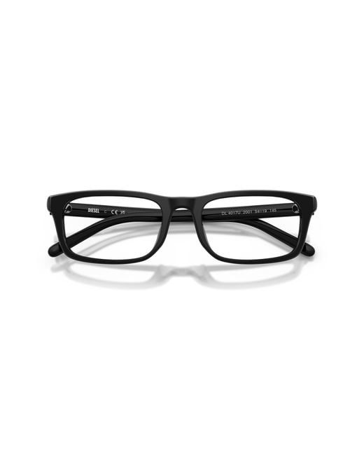 DIESEL Black Dl4017U 2001 Optical Frames Acetate Transparent Squared Normal