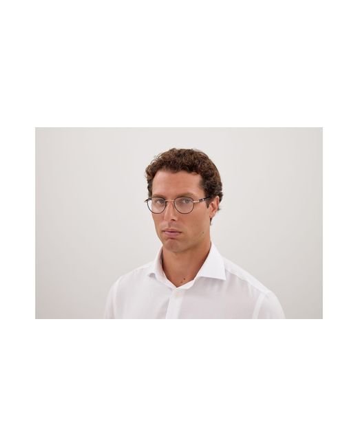 Montblanc Black Mb0486O 001 Optical Frames Metal Transparent Round for men