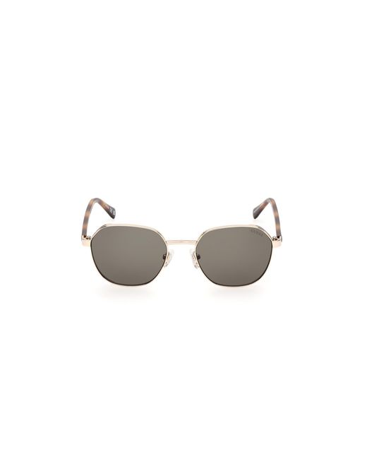 Guess Black Gu00116 32N Sunglasses Metal Round Normal for men