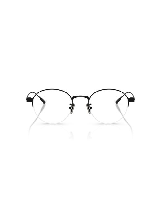 Moncler Black Me1016Td 1001 Optical Frames Titanium Transparent Round Normal
