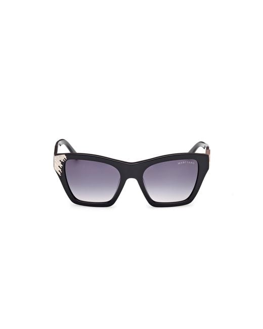 Guess Black Gm00024 01B Sunglasses Acetate Smoke Squared Normal