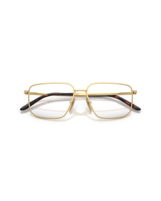 Prada Black Pr C52V 5Ak1O1 Optical Frames Metal Squared Normal