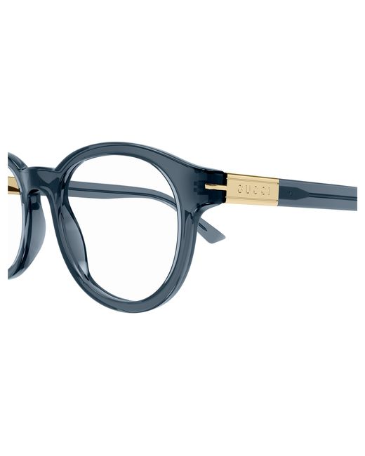 Gucci Black Gg1503O 003 Optical Frames Acetate Transparent Round for men