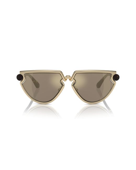 Burberry Black Be3152 11095A Sunglasses Metal Geometric Mirrored