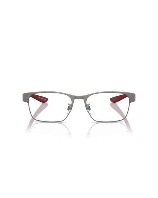 Emporio Armani Black Ea1141 3003 Optical Frames Metal Transparent Squared Normal for men