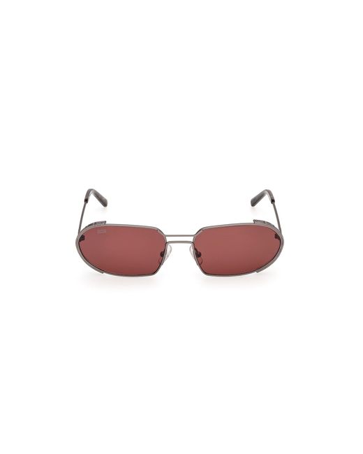 Gcds Black Gd0078 13S Sunglasses Metal Bordeaux Round Normal