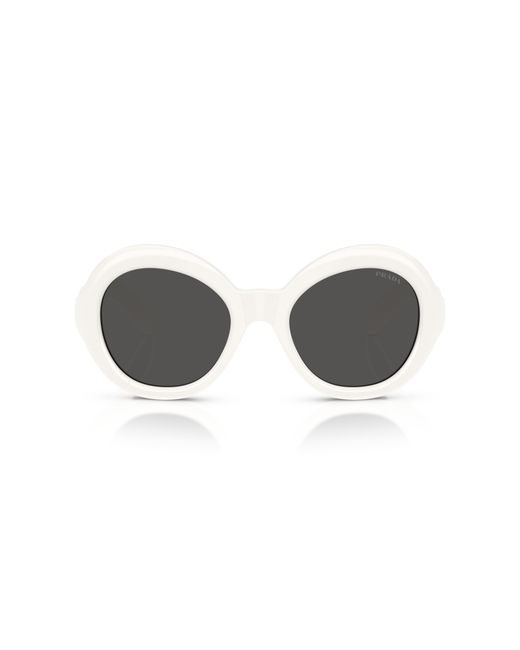Prada Black Pr D08Su 17K08Z Sunglasses Acetate Round Normal