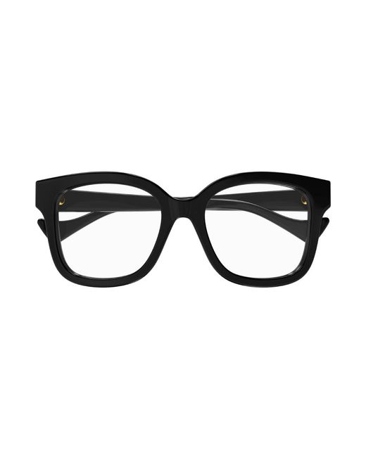 Gucci Black Gg1258O 004 Optical Frames Plastic Squared